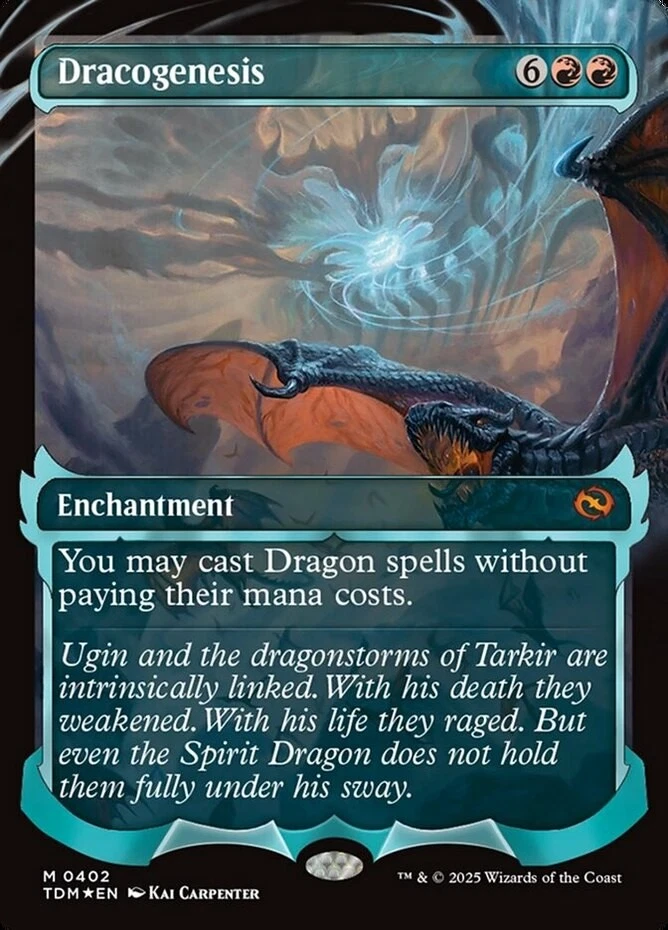 MTG Dracogenesis (0402) - Foil - Showcase, NM-Mint, English Tarkir: Dragonstorm - Image 1 of 1