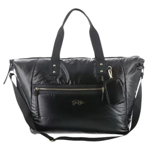 Jessica Simpson Natalie Weekender with Handles & Shoulder Strap Meteorite EUC - Picture 1 of 5