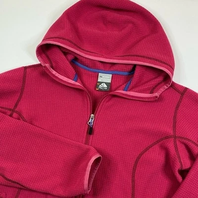 Nike ACG Therma-Fit Hoodie Womens M Hot Pink Zip Up Waffle Fleece Sweatshirt - Image 1 of 4