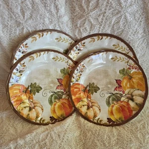 Rachel Ashwell Lebendig Farben Herbst Ernte 4er Set Melamin 11" Essteller - Bild 1 von 10