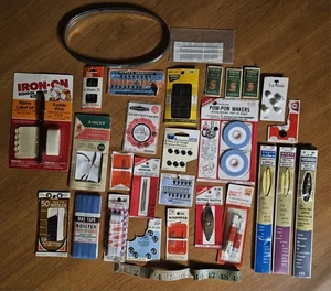 Vintage verschiedene Posten 29 Nähideen Zubehör Details in Beschreibung unten  - Bild 1 von 22