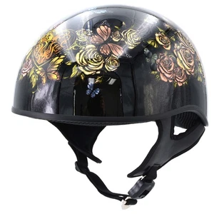 Casco de motocicleta cuero caliente bloqueo mariposa DOT medio HLD1034 - Imagen 1 de 10
