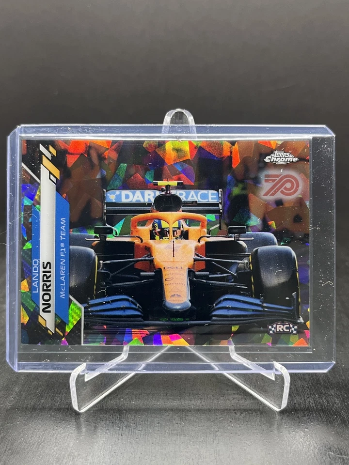 2020 Topps Chrome Sapphire F1 Lando Norris RC Rookie 70th Anniversary 33/70 #27 - Image 1 of 4