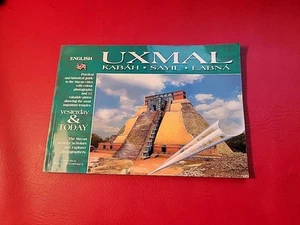 Uxmal Kabah Labna Yucatan Mexico 12 Layover Plates Yesterday & Today Views Rare - Picture 1 of 10