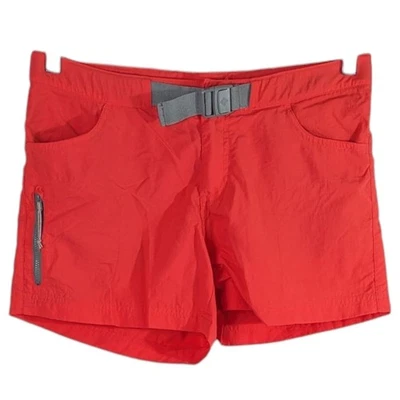 Pink Coral Hiking Shorts Womens 8 Columbia Omni Shade Wick Sun Protection Salmon - Image 1 of 4