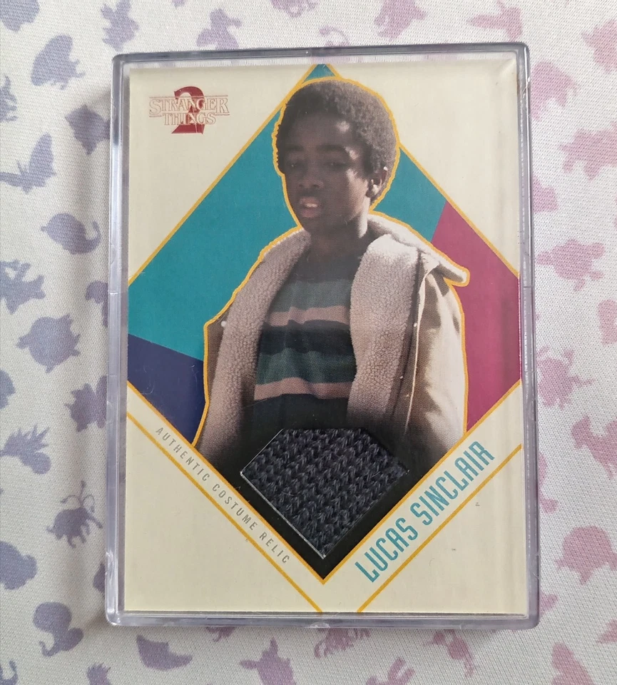 2019 Stranger Things Season 2, Lucas Costume Relic Card  in protector  - Image 1 of 4