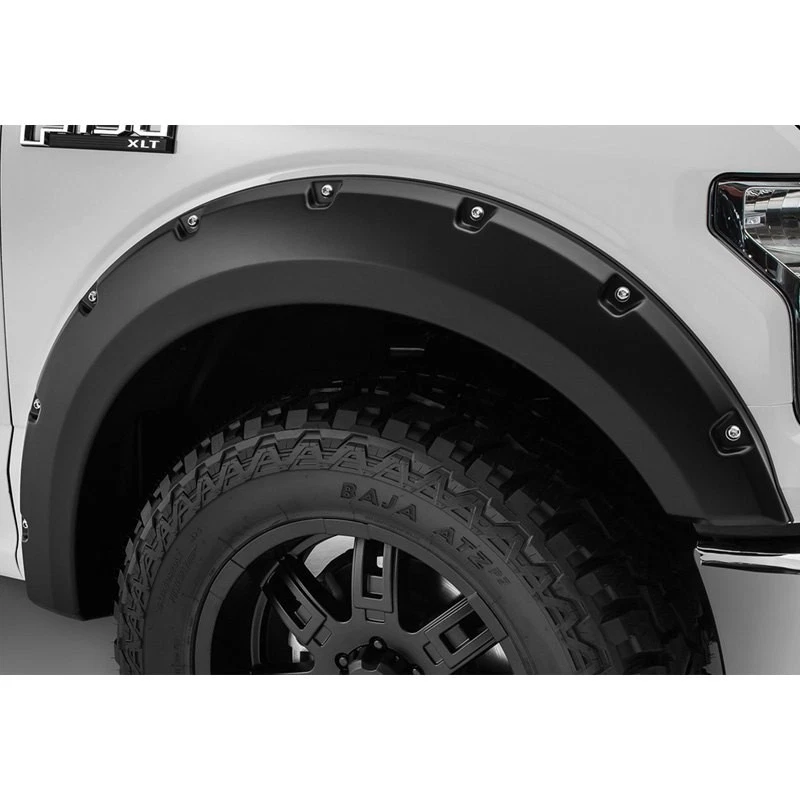 For Ford F-150 15-17 Bushwacker Pocket Style Matte Black Front Fender Flares Foto 1 de 2