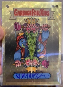 2024 Topps Chrome Garbage Pail Kids Roy L. Flush Gold Superfractor 1/1 Autograph - Picture 1 of 3