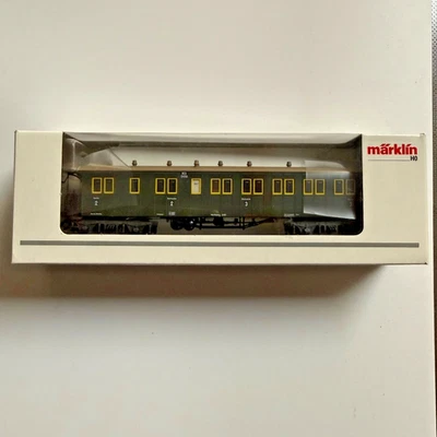 Märklin 42103 Schnellzug-Plattformwagen BCCi 2./3.Kl. W.St.E. neuwertig  - Bild 1 von 2