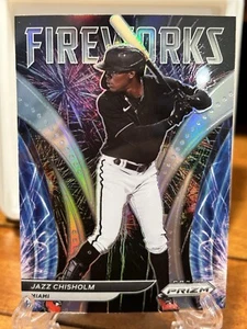 2022 Panini Prizm #F-6 Jazz Chisholm Fireworks Marlins Silver Prizm Parallel - Picture 1 of 2