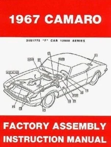 67 Chevy Camaro Factory Assembly Manual Book 1967 - Bild 1 von 2