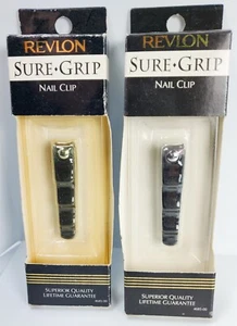 New in Box (2) REVLON SURE GRIP Nail Clip 4685-00 *RARE - Picture 1 of 3