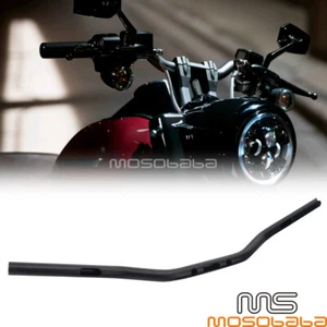 Motorcycle Black 7/8" Handlebar Drag Bar For Harley Honda Yamaha Suzuki Kawasaki - Foto 1 di 7