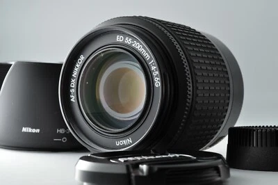 Nikon AF-S DX Nikkor 55-200mm F/4-5.6G ED Telephoto Zoom Lens EX+++++ From Japan - Image 1 of 4