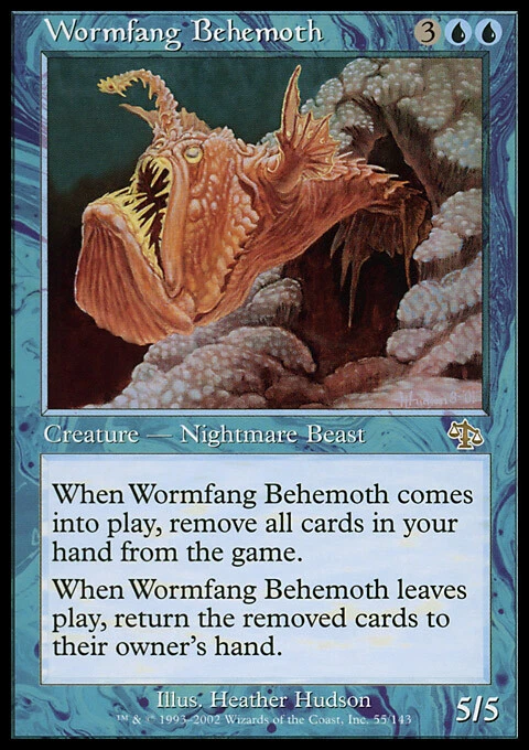 Magic the Gathering MTG Wormfang Behemoth (55) Judgment   LP - Image 1 of 1