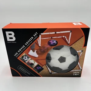 Black Series LED Hover Indoor Soccer Game Set w/2 Goals Glow In Dark New In Box - Picture 1 of 4