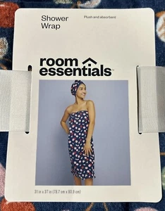 Room Essentials Shower Wrap Bath Wrap Terry Cloth Cotton Soft - Picture 1 of 6