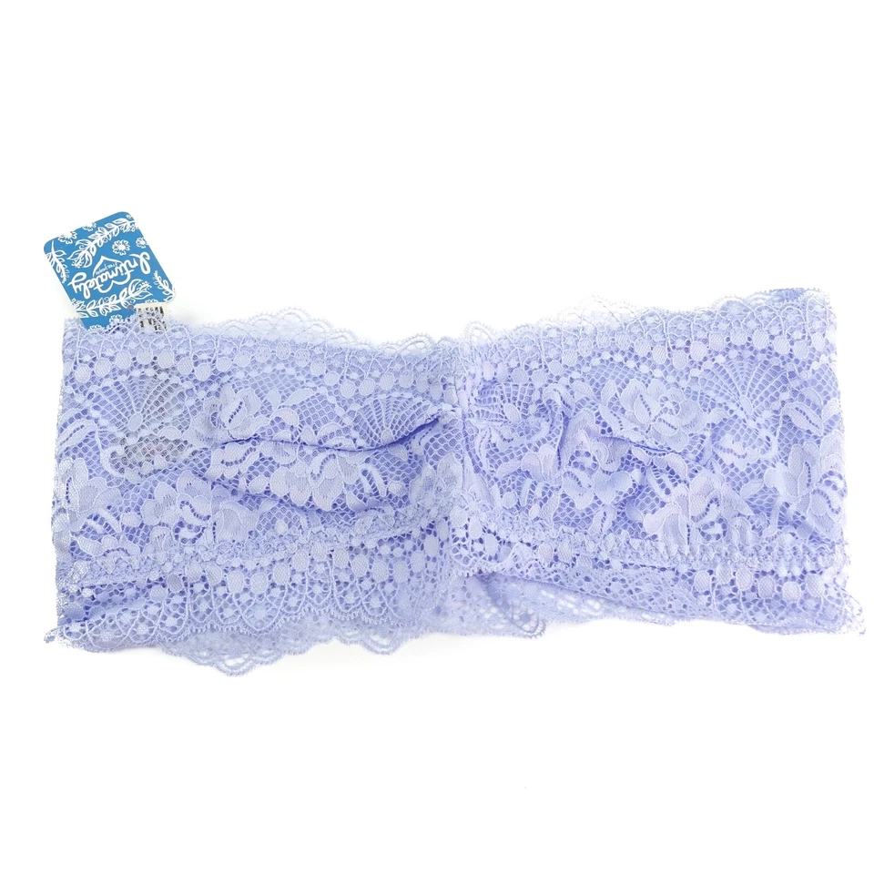 Intimately People Lacey Looks Bandeau Lace Bralette Bluemoon Quartz S