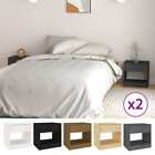 1/2x Solid Pinewood Bedside Cabinet Bedroom Bed Cabinet Multi Colours vidaXL 