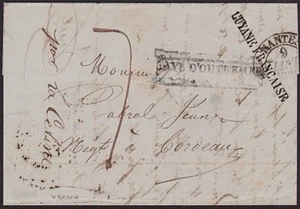 FRENCH GUIANA 1838 cover ex Cayenne with surperb GUYANE FRANCAISE...........6676 - Bild 1 von 2
