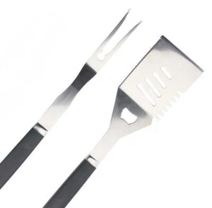 Kona Grill Essentials Tool Set - Includes Steel Spatula & Grilling Fork - Picture 1 of 2