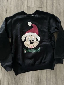 Disney Parks Santa Mickey Mouse Youth M Sweatshirt - Picture 1 of 4