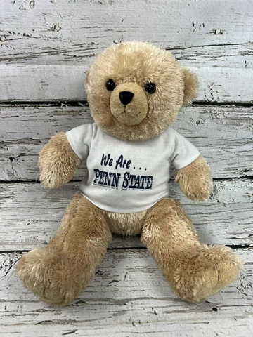 Vintage 2001 The Bear Factory NCAA "We Are..." Penn State Stuffed Plush Bear Cover
