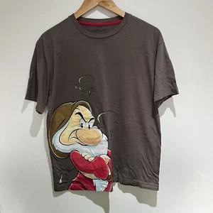 Disney Parks Grumpy T shirt Grey Size Large 100% cotton DisneyLand Paris - Picture 1 of 6