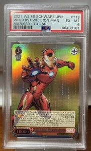 2021 Weiss Schwarz Japanese Iron Man Trading Card #T13 - Graded PSA 6 EX-MT - Bild 1 von 2