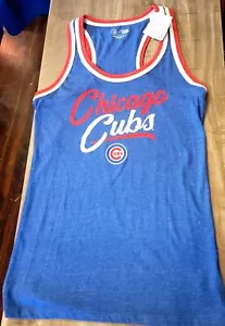 Genuine Merchandise-Women's MLB Chicago Cubs Blue red white tank top shirt - Picture 1 of 9