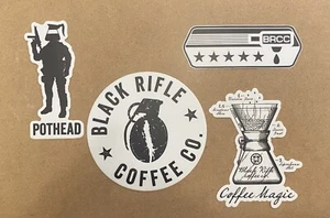 4 Rare Pothead Edition Black Rifle Coffee Company Stickers -BRCC Sticker Club - Picture 1 of 2