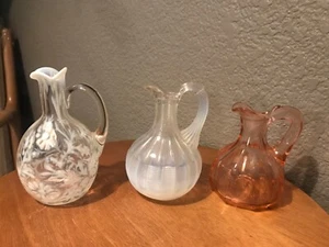 3 Vintage Cruet Bottles damaged no stoppers - Picture 1 of 4