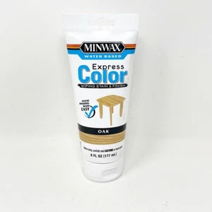 Miniwax water based EXPRESS Color Wiping Stain & finish OAK 6oz DISCONTINUED NEW - Picture 1 of 5
