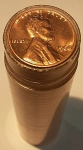 1968 US Lincoln Cents BU Rolle von 50 Münzen insgesamt in Röhren - Münzen können Toning haben - Bild 1 von 3