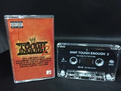 WWE Tough Enough 2 Cassette Tape (2002) Cold Rob Zombie Queens of the Stone Age - Image 1 of 3