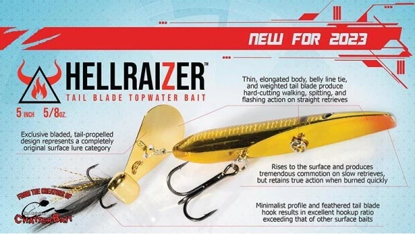 Z-man HellraiZer Cebo Topwater Autocaminable - Elige Color Foto 1 de 1