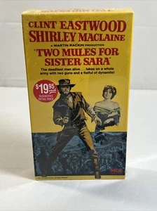 Two Mules For Sister Sara (1990) VHS Clint Eastwood Factory Sealed MCA Early - Picture 1 of 7