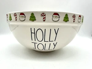 Cuenco mezclador grande de Navidad Rae Dunn “Holly Jolly” - Imagen 1 de 6