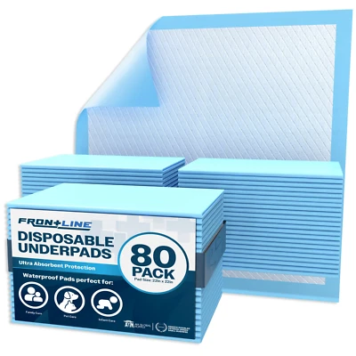 Almohadillas desechables para orinar ultra absorbentes de 22"" X 22"" almohadilla inferior almohadillas de entrenamiento para cachorros Wee Foto 1 de 4