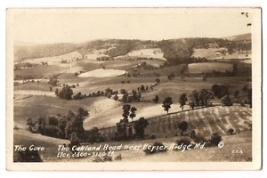 RPPC The COVE OAKLAND Road Near KEYSER RIDGE MARYLAND Postcard MD C.E.G. - Picture 1 of 2