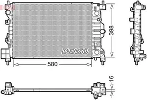DENSO Radiator For CHEVROLET Aveo Trax OPEL Mokka X 11- 1300342 - Picture 1 of 1