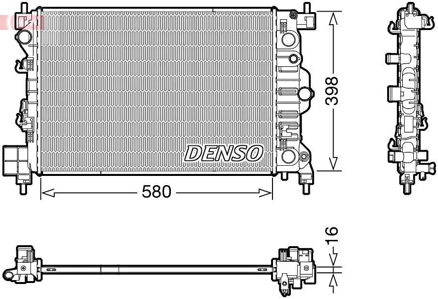Radiador DENSO para CHEVROLET Aveo Trax OPEL Mokka X 11-1300342 Foto 1 de 1