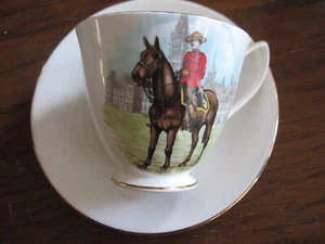 Royal Albert-Cup & Saucer-Bone China-Royal Canadian Mounted Police- - Picture 1 of 6