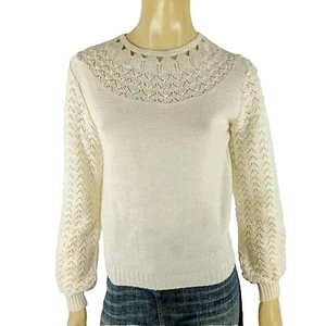 OLYMPIC KNITWEAR vintage ladies size 16 jumper knit patterned pullover retro - Picture 1 of 6