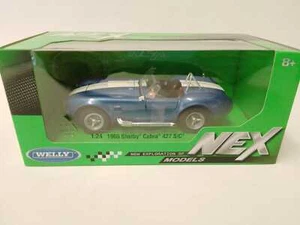 Welly Shelby Cobra 427 S/C 1965 1/24 24002WBLU - Foto 1 di 1
