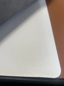 XL White Oversized Mouse pad for office or gaming set up, 23.5" x 13.5" Leather - Picture 1 of 5