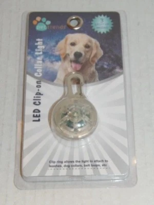 PET TRENDS - CLIP LED EN LUZ DE CUELLO / 3 MODOS DE ILUMINACIÓN - TRANSPARENTE (1-NEGRO-1) Foto 1 de 4