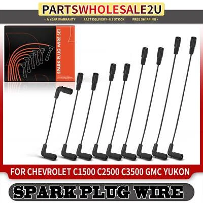 Nuevos juegos de cables de bujía 9 piezas para Chevrolet C1500 C2500 C3500 GMC 5,7 L 4,3 L 5,0 L Foto 1 de 4