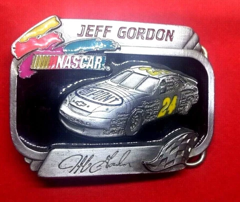 Vintage Jeff Gordon NASCAR Belt Buckle, 1995 Limited Edition  #4514 Cover