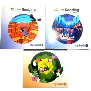 HMH Into Reading Texas My Book #1 #2 #4 Grade 4 School 2020 Edition Textbooks - Picture 1 of 7